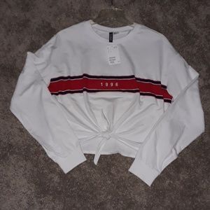 H&M long sleeved crop top